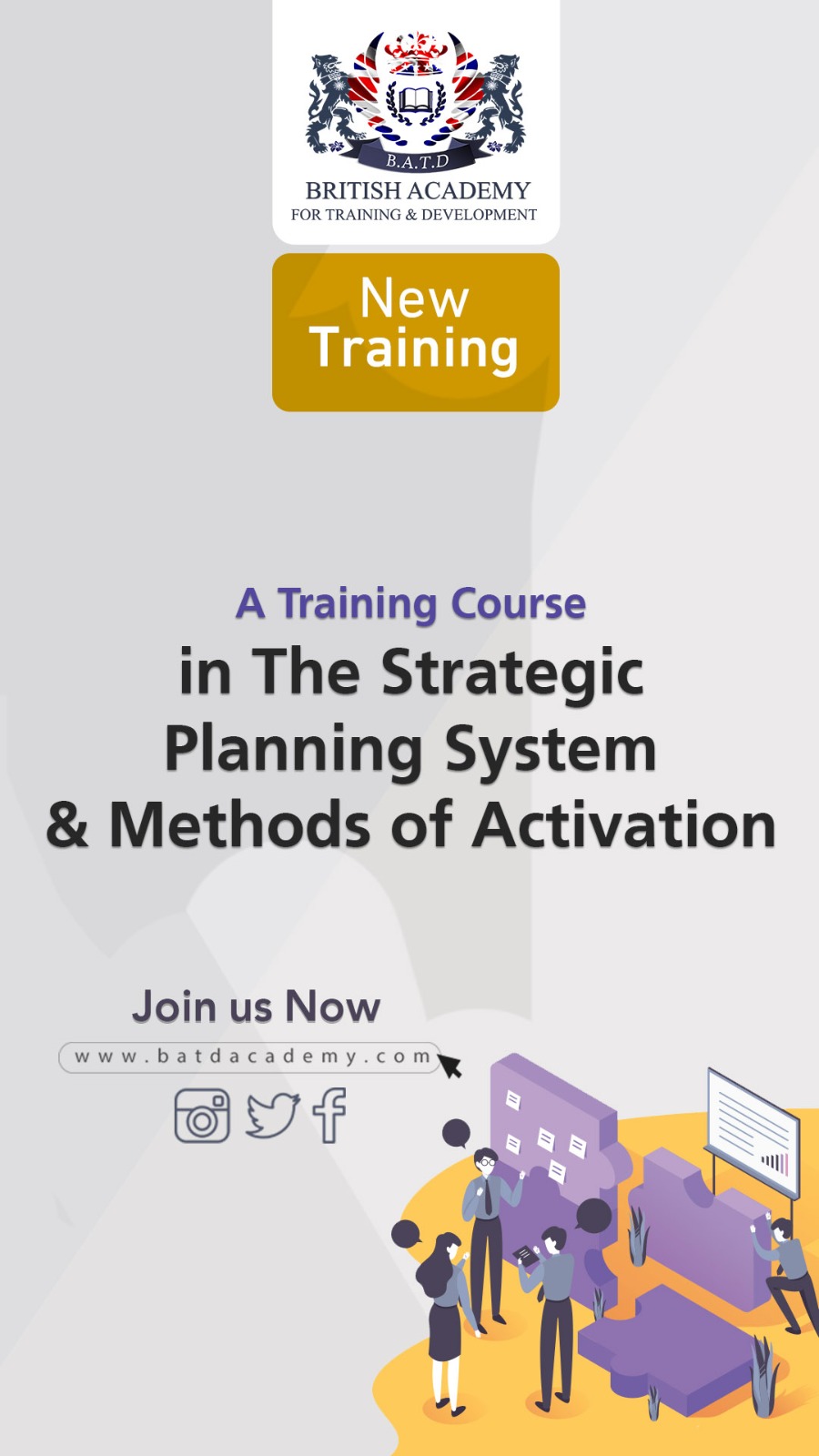 Training Course in Strategic Planning Systems and Activation Methods
